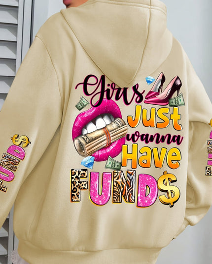 Plus Size - Plus Size - Women'S Plus Size "Money Moves" Graphic Hoodie - Cozy Long-Sleeve Sweatshirt with Pockets, Casual Fall/Winter Design, Black with Pink & White Lettering, Comfortable Pullover for Casual Attire, Casual W