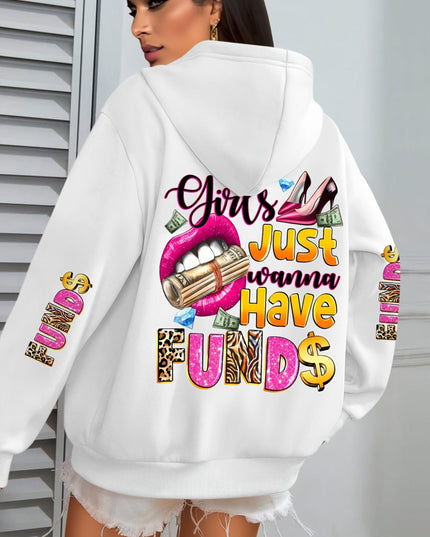 Plus Size - Plus Size - Women'S Plus Size "Money Moves" Graphic Hoodie - Cozy Long-Sleeve Sweatshirt with Pockets, Casual Fall/Winter Design, Black with Pink & White Lettering, Comfortable Pullover for Casual Attire, Casual W