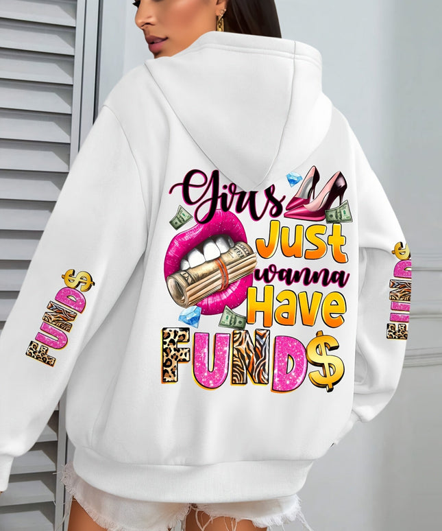 Plus Size - Plus Size - Women'S Plus Size "Money Moves" Graphic Hoodie - Cozy Long-Sleeve Sweatshirt with Pockets, Casual Fall/Winter Design, Black with Pink & White Lettering, Comfortable Pullover for Casual Attire, Casual W