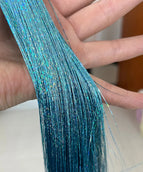 Teal tinsel