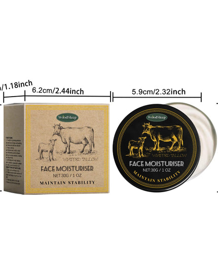 WoodSleep Beef Tallow Moisturizing Face Cream Hydrating Reduce Redness Improve Skin Radiance Refreshing Face Smoothing Cream