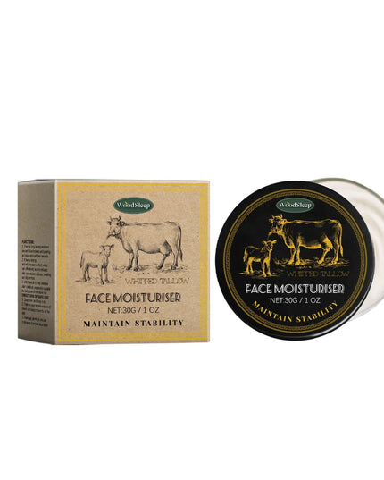 WoodSleep Beef Tallow Moisturizing Face Cream Hydrating Reduce Redness Improve Skin Radiance Refreshing Face Smoothing Cream