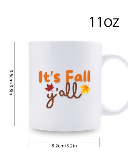 1pc 3A grade 11 oz Fall ceramic coffee mug for room Halloween decoration Birthday Christmas Holiday gift