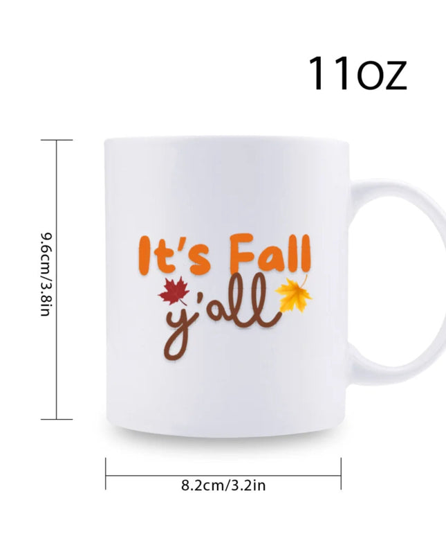 1pc 3A grade 11 oz Fall ceramic coffee mug for room Halloween decoration Birthday Christmas Holiday gift