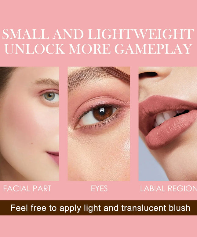 EELHOE Blush Stick Tinted Moisturize Waterproof Makeup Rouge Cream Tube Brightening Tone Easy Color Eye Cheek Lips Blusher Stick
