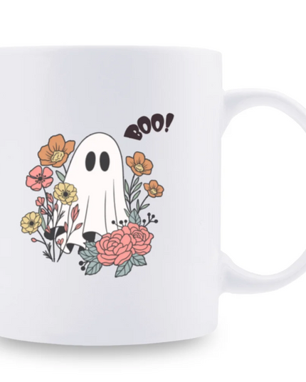 1pc 3A grade 11oz ghost ceramic water coffee mug for room decoration cute Halloween Birthday Christmas Holiday thanksgiving gift