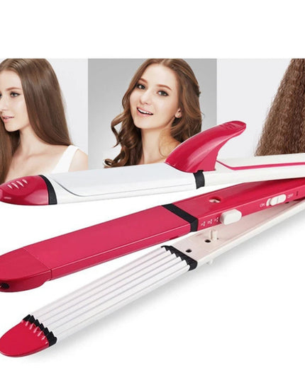 SONAX PRO Multifunctional Hair Curler Fast Heating 3 In 1 Ceramic Curling Iron Crimper Hair Straightener Iron Salon Styling Tool
