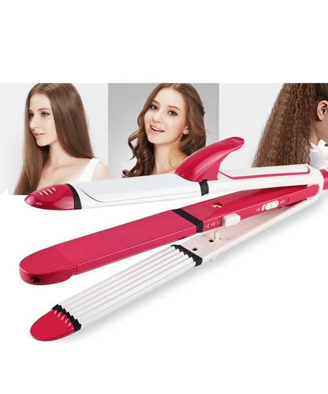 SONAX PRO Multifunctional Hair Curler Fast Heating 3 In 1 Ceramic Curling Iron Crimper Hair Straightener Iron Salon Styling Tool