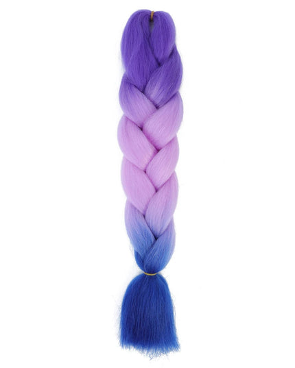 Jumbo Braid Hair Expression For Crochet Box Braids Synthetic Hair Extension Pre Stretched Yaki Ombre Colored 24inch 100g