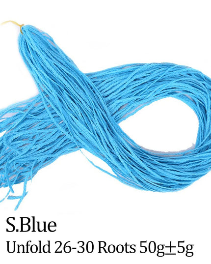 Budabuda Synthetic Zizi Braiding Thin Box Braids Crochet Hair Extensions Ombre Colorful Box Zizi Crochet Braiding Hair For Women