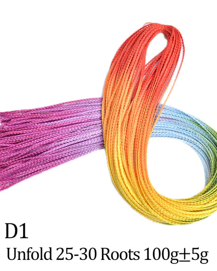 Budabuda Synthetic Zizi Braiding Thin Box Braids Crochet Hair Extensions Ombre Colorful Box Zizi Crochet Braiding Hair For Women