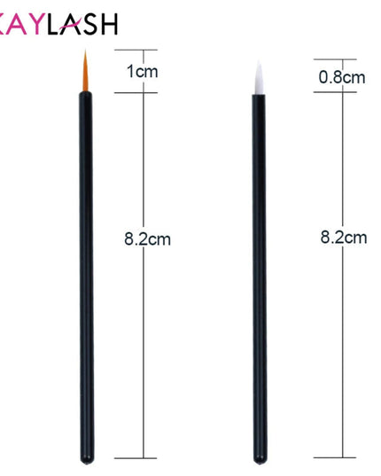 OKAYLASH 50pcs/lot Reusable Gel Liner Nail Art Brushes Painting Pen Disposable  Eyeliner Beauty Eyeline Makup Tools