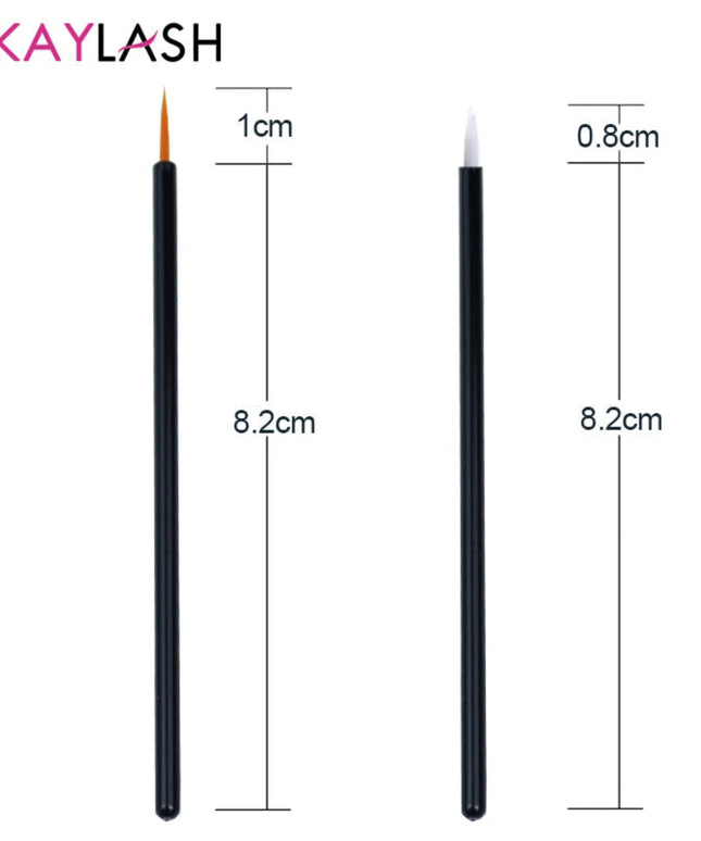 OKAYLASH 50pcs/lot Reusable Gel Liner Nail Art Brushes Painting Pen Disposable  Eyeliner Beauty Eyeline Makup Tools