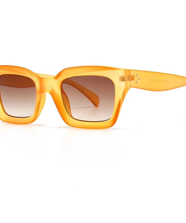 Cool Colorful Square Sunglasses Women Men New Brand Design Vintage Sun Glasses For Women Unique Flat Top Eyewear Shades UV400