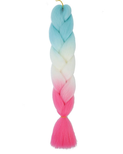 Jumbo Braid Hair Expression For Crochet Box Braids Synthetic Hair Extension Pre Stretched Yaki Ombre Colored 24inch 100g