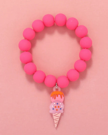 Makersland Cute Heart Star Beads Bracelet Children Sweet Princess Hand Bracelet Jewelry Kids Friendship Bracelets Wholesale