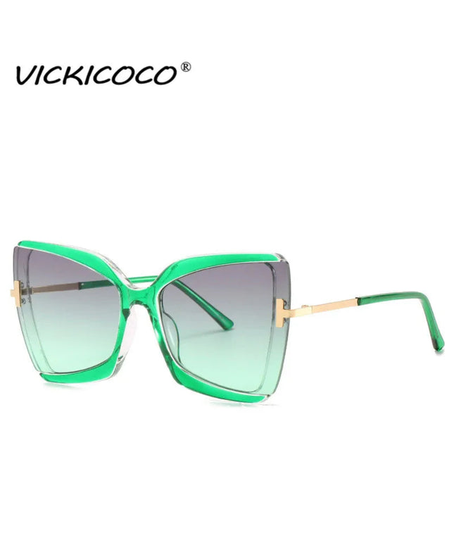 Cat Eye Sunglasses Women Fashion Luxulry Brand Design Retro Glasses Frame For Men Oversized Gradient Eyeglasses Spectacle UV400