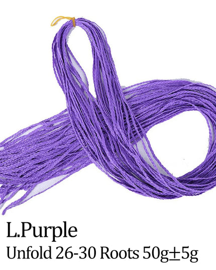 Budabuda Synthetic Zizi Braiding Thin Box Braids Crochet Hair Extensions Ombre Colorful Box Zizi Crochet Braiding Hair For Women