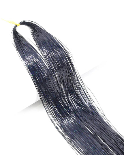 Desire For Hair Double Ends Hair Tinsel Glitter Bling Bling Sparkling Synthetic Braiding Hair Extensions 120cm for Celebration