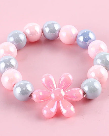 Makersland Cute Heart Star Beads Bracelet Children Sweet Princess Hand Bracelet Jewelry Kids Friendship Bracelets Wholesale