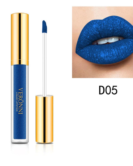 10 Colors Sexy Glitter Diamond Lip Gloss Shimmer Long Lasting Lip Makeup Waterproof Metallic Pearl Color Velvet Makeup for Women