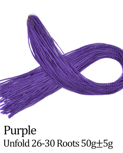 Budabuda Synthetic Zizi Braiding Thin Box Braids Crochet Hair Extensions Ombre Colorful Box Zizi Crochet Braiding Hair For Women