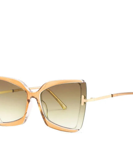 Cat Eye Sunglasses Women Fashion Luxulry Brand Design Retro Glasses Frame For Men Oversized Gradient Eyeglasses Spectacle UV400