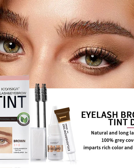 ICONSIGN Eyelash Eyebrow Dye Tint Kit Brow Enhancer Mascara Lift Tinting Tattoo Eyes Makeup Tools