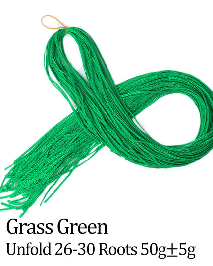 Budabuda Synthetic Zizi Braiding Thin Box Braids Crochet Hair Extensions Ombre Colorful Box Zizi Crochet Braiding Hair For Women