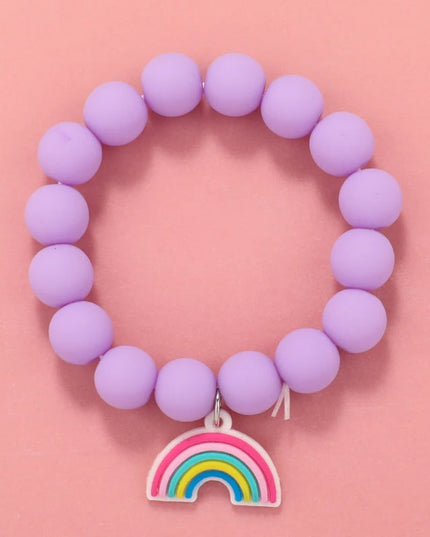 Makersland Cute Heart Star Beads Bracelet Children Sweet Princess Hand Bracelet Jewelry Kids Friendship Bracelets Wholesale