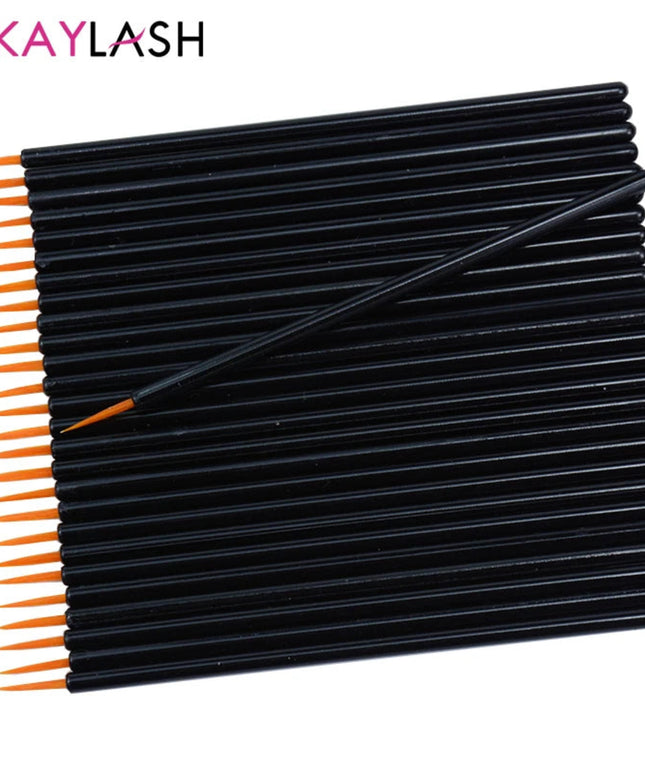 OKAYLASH 50pcs/lot Reusable Gel Liner Nail Art Brushes Painting Pen Disposable  Eyeliner Beauty Eyeline Makup Tools