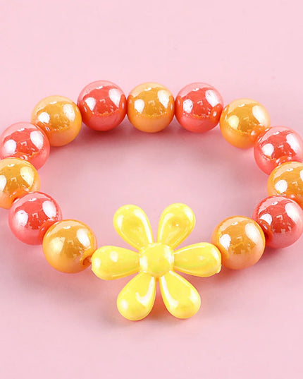Makersland Cute Heart Star Beads Bracelet Children Sweet Princess Hand Bracelet Jewelry Kids Friendship Bracelets Wholesale
