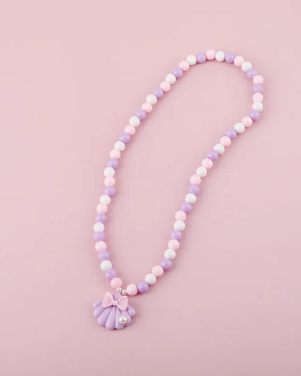 Makersland Kids Necklaces for Girls Ice Cream Pendant Beaded Resin Necklace Candy Color Cartoon Cute Jewelry Christmas Presents