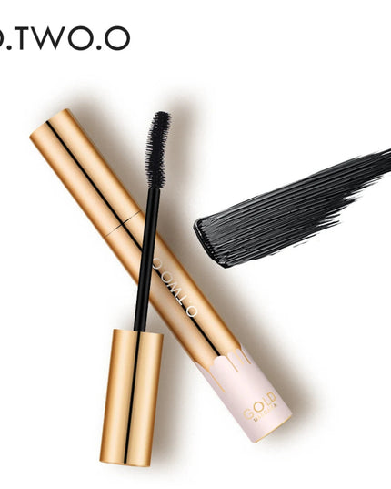 O.TWO.O 3D Mascara Lengthening Black Lash Eyelash Extension Eye Lashes Brush Beauty Makeup Long-wearing Gold Color Mascara
