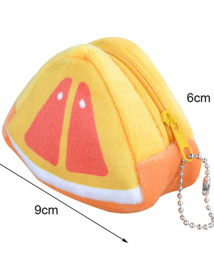 Cute Fruit Wallet Plush Coin Purse Women Change Purse Money bag Coin Purse Cartoon Fashion Sweet For Girl Gift Multifunction New