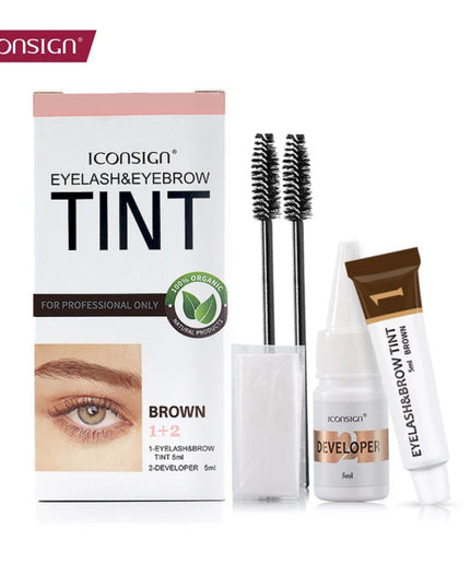 ICONSIGN Eyelash Eyebrow Dye Tint Kit Brow Enhancer Mascara Lift Tinting Tattoo Eyes Makeup Tools