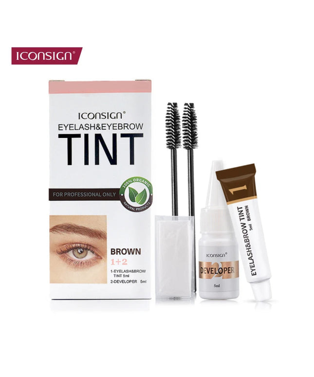 ICONSIGN Eyelash Eyebrow Dye Tint Kit Brow Enhancer Mascara Lift Tinting Tattoo Eyes Makeup Tools