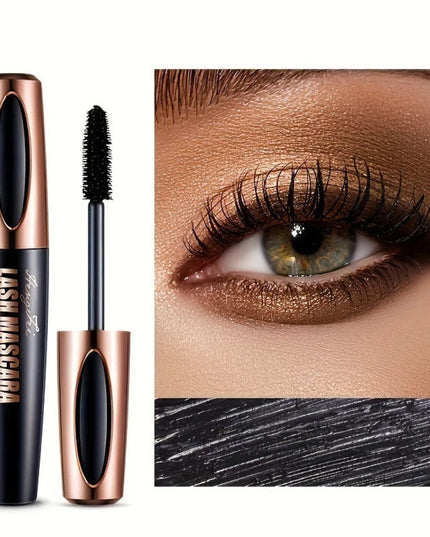 4D Lash Mascara Black Eye Lashes Waterproof & Smudge-Proof Long-Lasting No Flaking Natural No Clumping, All Day Exquisitely Full