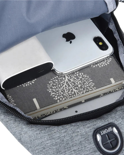 2025 New Multifunctional Chest Bag Men's Fashion Trend Oxford Cloth Shoulder Bag Korean Style Casual Waterproof Messenger Bag