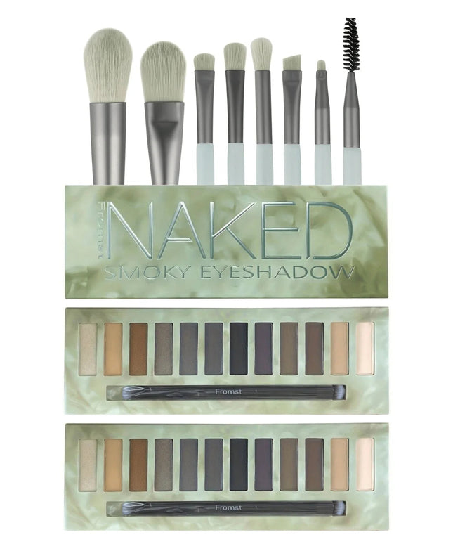 12-color eyeshadow palette, mirror packaging, pearlescent shimmer, stage makeup effect, long-lasting, easy to apply, waterproof