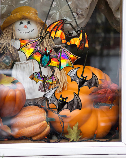 Spooky Halloween Hanging Door Sign with Cartoon Pumpkin Ghost and Black Cat for Festive Home Decorations and Parties