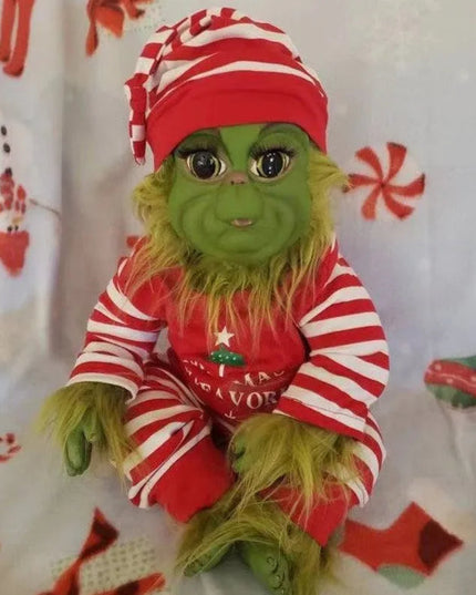 Christmas Plush Doll Green Monster Doll Christmas Grinch Baby Toys Soft Christmas Decorations Plush Toy Children Doll Xmas Decor