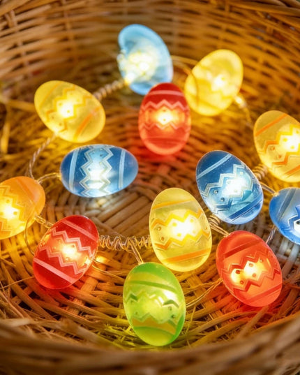 2M 20LED Fairy Light Garland Easter Decorations Bunny Egg Rabbit String Lights Kids Gift Happy Easter Party Decoration Home 2026