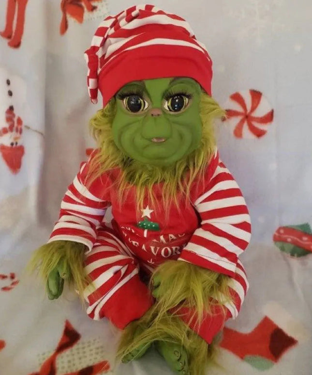 Christmas Plush Doll Green Monster Doll Christmas Grinch Baby Toys Soft Christmas Decorations Plush Toy Children Doll Xmas Decor