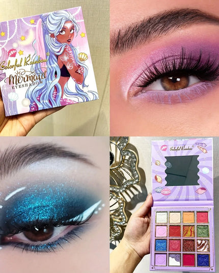 16 Shades Eyeshadow Makeup Palette Shimmer Matte Metallic High Pigmented Neutral Bold Waterproof Eyes Shadow Make Up Set