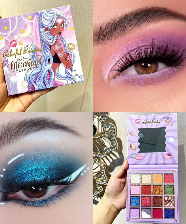 16 Shades Eyeshadow Makeup Palette Shimmer Matte Metallic High Pigmented Neutral Bold Waterproof Eyes Shadow Make Up Set