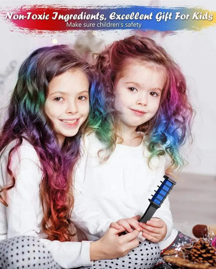 10PCS Children Multi Color Hair Dye Comb Set Fashion Makeup Toy Kits Disposable Hair Dyeing Comb Toys For Girl Paint Hair