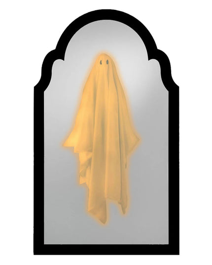 Terror Ghost Mirror NightLight Cute Halloween Home Accessories Spooky Haunted Mirrors Hologram Ghost Prank Decor 35*20cm/50*24cm