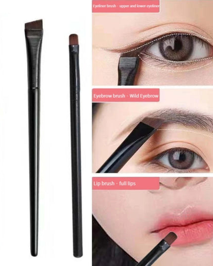 3PCS Eyeliner Eyebrow Contour Makeup Brush Super Soft Fiber Comfortable Grip Soft And Natural Makeup Application Eyeliner Brush