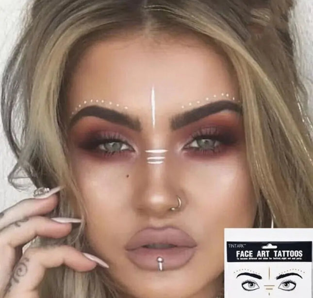 New Freckles Stickers Tattoo on Face Festival Accessories Glitter Bright Face Art Tattoo Sticker Face Jewels Gemsface Decoration